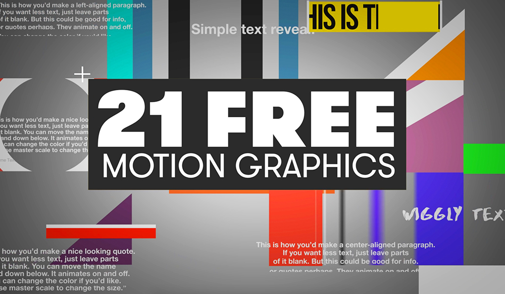 free motion graphics premiere pro